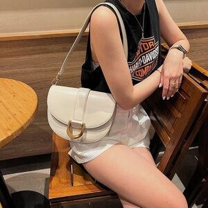 ❌SOLD❌Gabine Leather Saddle Bag